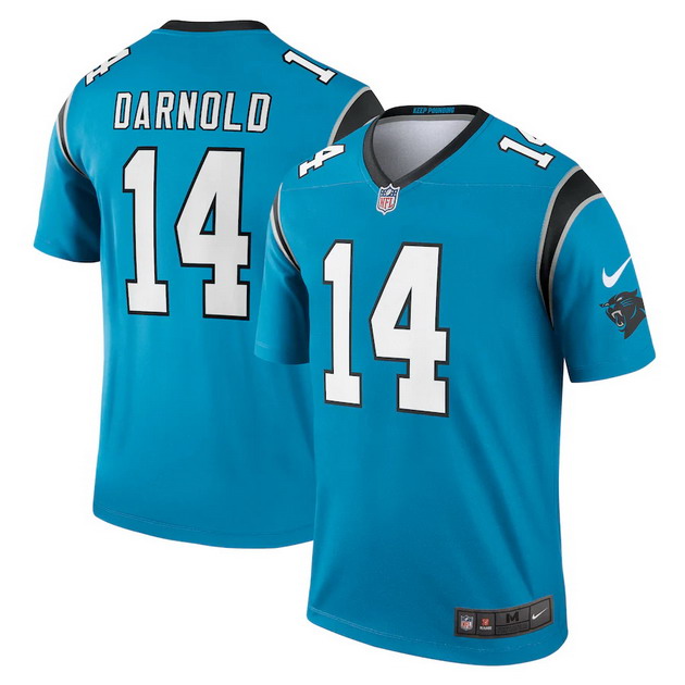 mens nike sam darnold blue carolina panthers legend jersey